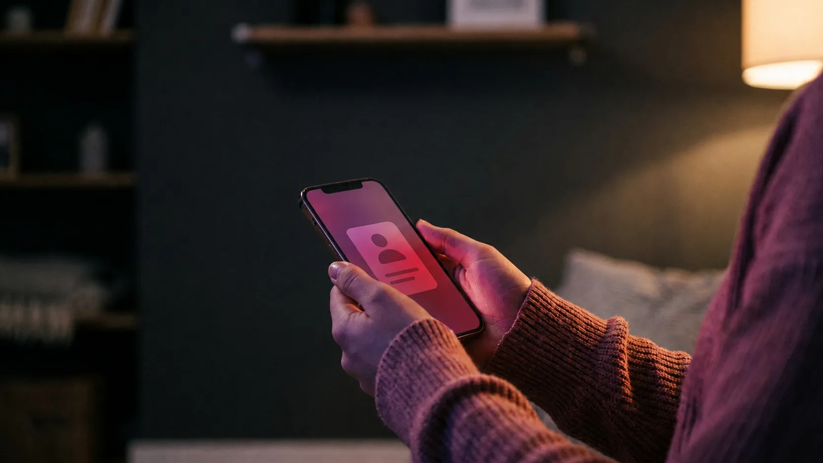 Widz przegladajacy na telefonie profile polskich tworczyn premium